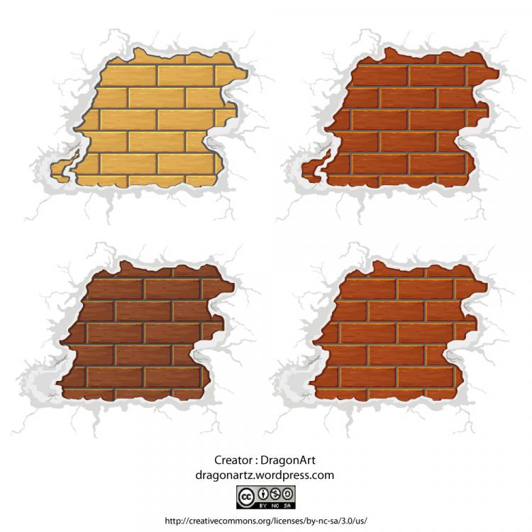 free vector Surrounded by snow-brick vector material